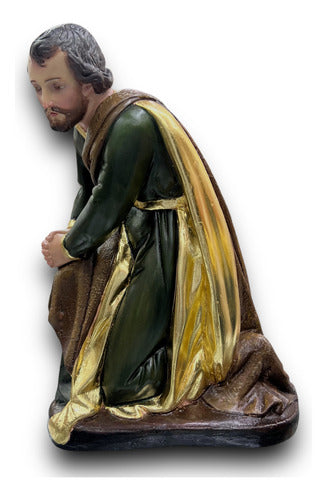 Misterio Antiguo Jose Y Maria Acabado Fino 35cm