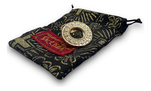 Teca O Relicario Redondo Con Cruces (porta Reliquia Santos)