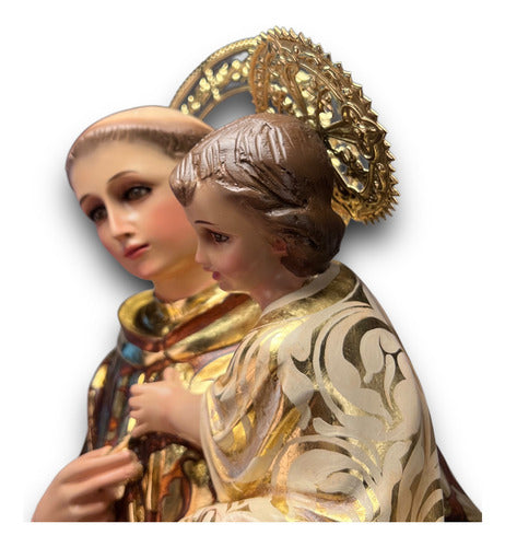 Escultura De San Antonio De Padua Estofado 95cm