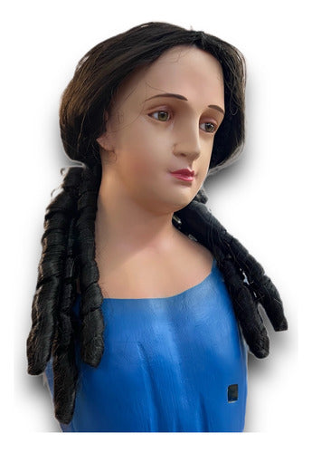 Peluca O Cabellera Sintética Para Imágenes Religiosas 80cm