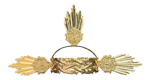 Corona De Espinas #18 Con 3 Potencias Laton