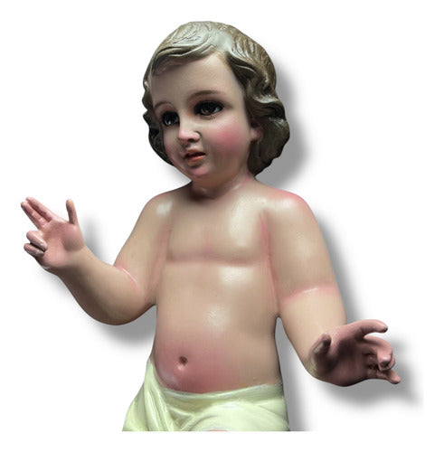 Niño Dios O Niño Jesús En Acabado Bruñido 42cm