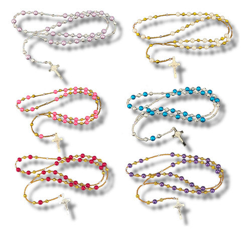 Lote 50 Rosarios 47cm Colores Surtidos