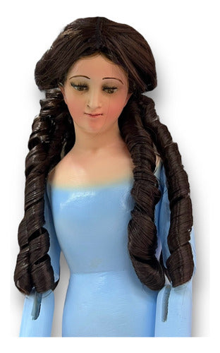 Cabellera Sintética Para Imágenes Religiosas 40cm