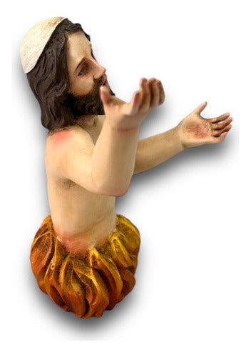Ánima Del Purgatorio 18cm Talla En Madera