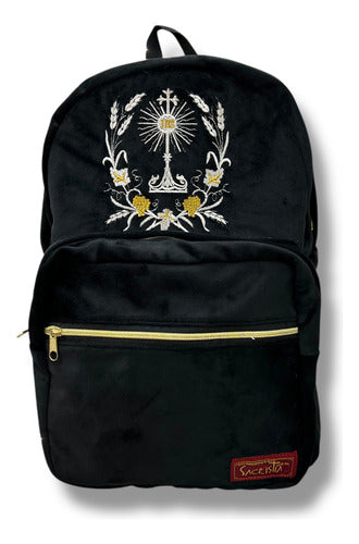 Mochila Sacristía Bordada Eucaristia