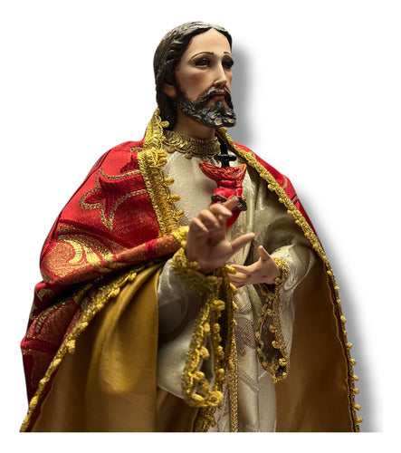 Sagrado Corazón De Jesús Para Vestir Articulado 45cm