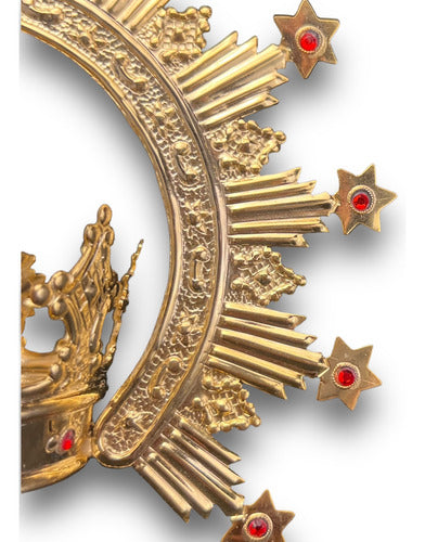 Corona Reinal Con Resplandor #6 Bañada En Oro