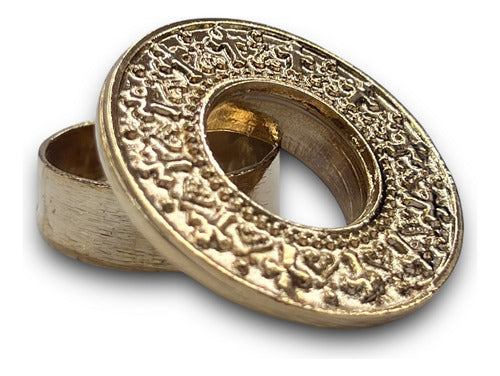 Teca O Relicario Redondo Con Cruces (porta Reliquia Santos)