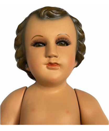 Niño Dios Tallado En Madera 30cm