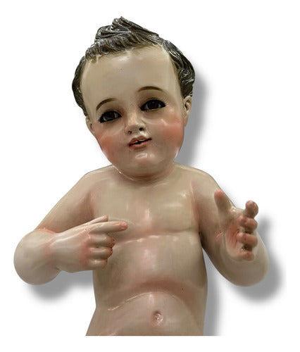 Niño Dios O Niño Jesús Talla En Madera Cedro Rojo 30cm