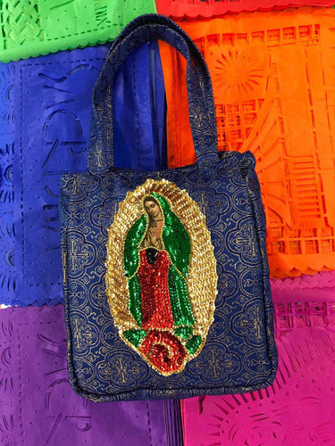 Bolso De Mano Modelo Sacristia Virgen Lentejuelas