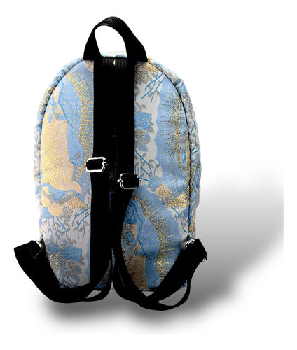 Mochila Guadalupana Mini Brocado Litúrgico