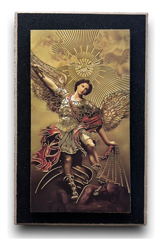Cuadros De San Miguel Arcángel 5 Piezas De 12cm
