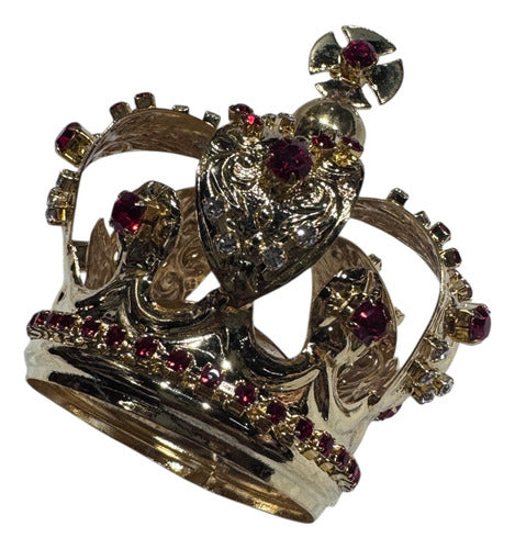 Corona Imperial #5 Latón Con Baño De Oro