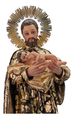 San Cayetano 63cm Estofado En Hoja De Oro