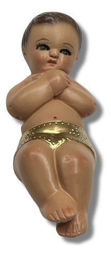 Niños Dios Manitas Al Pecho Pasta Fina 10cm