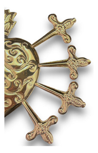 Corazón Con 7 Dagas Dolores Para Imagenes De 1 A 130cm Laton