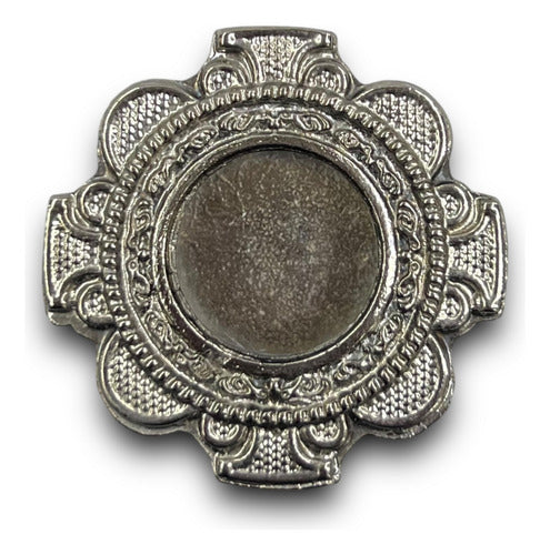Teca O Relicario De Cruz Con Trébol (porta Reliquia Santos)