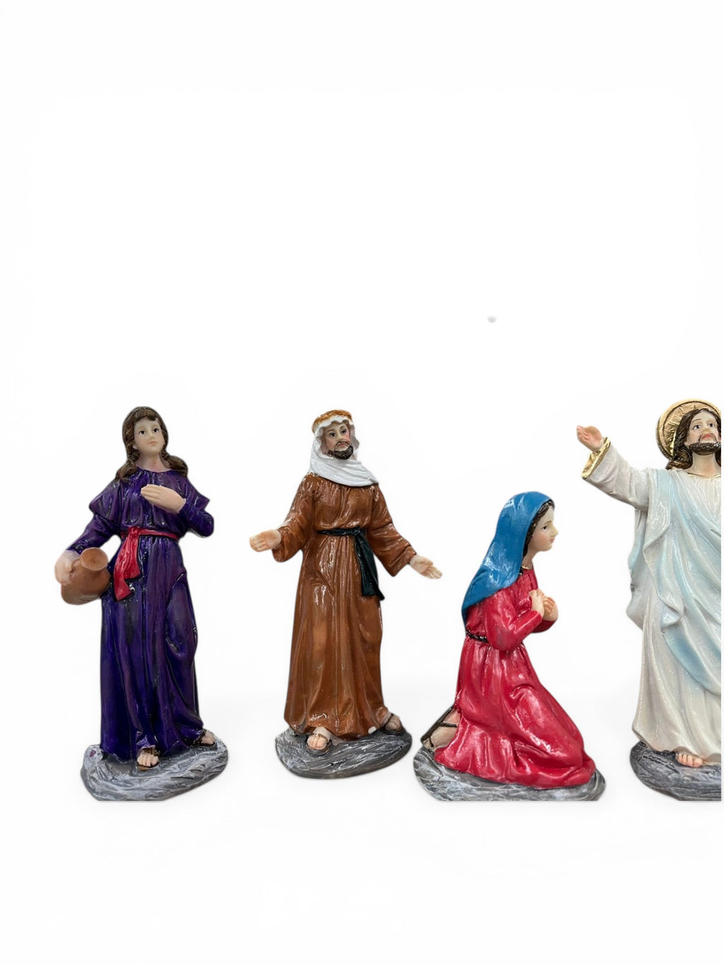 Set Figuras Resurrección de Cristo 13cm  26cm altura total