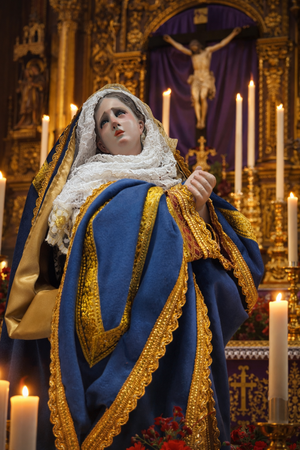 Dolorosa O Virgen De Los Dolores 60cm Para Vestir