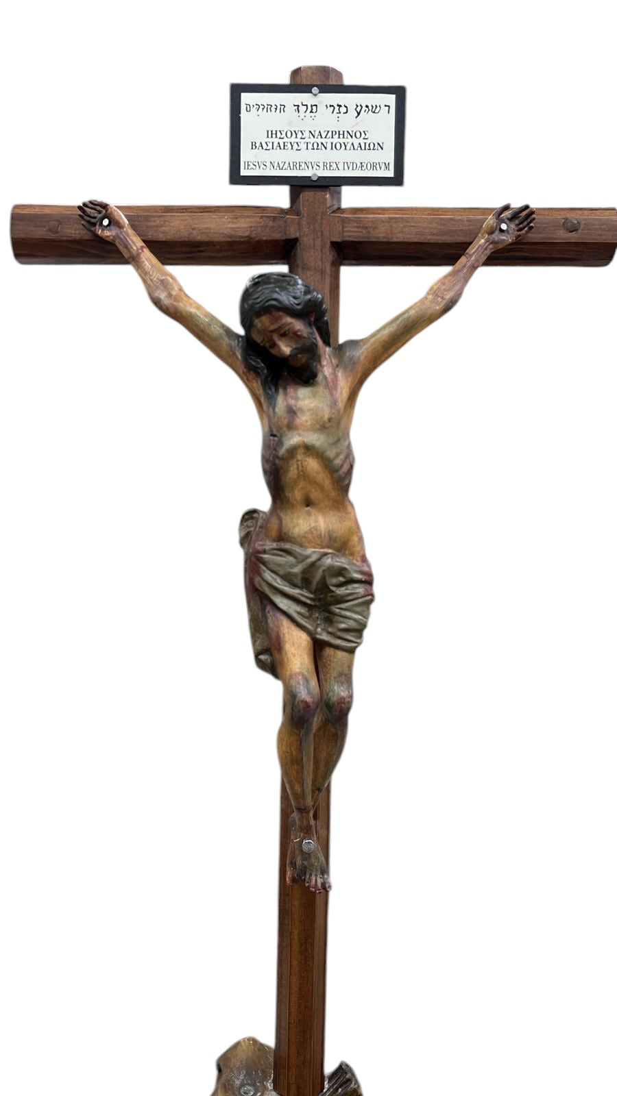 Cristo Crucificado De Base Desmontable 76cm