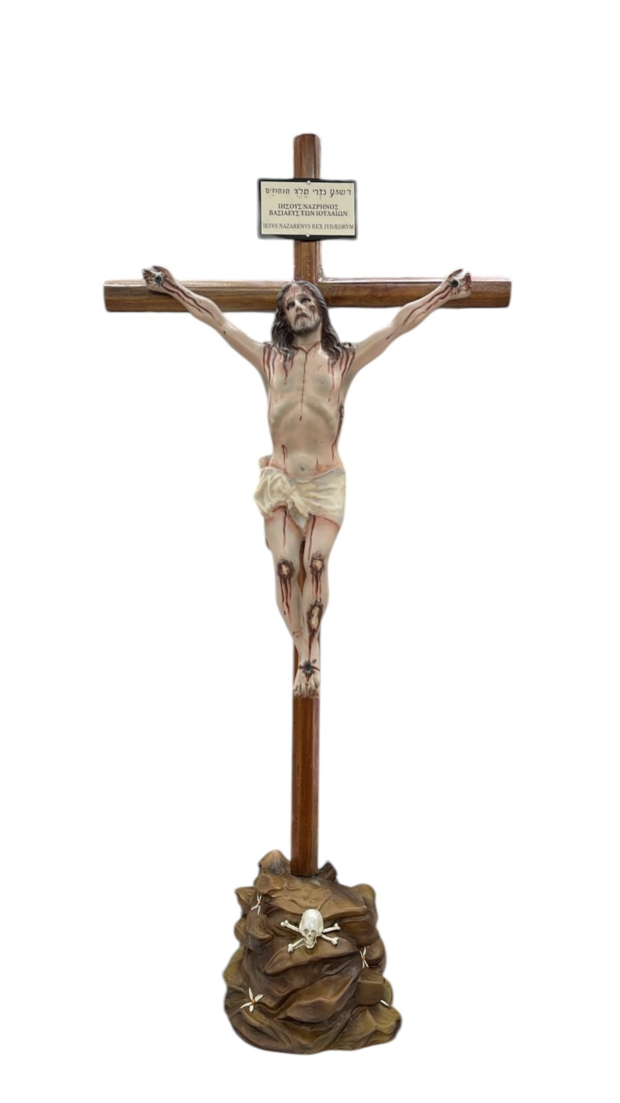 Cristo En Agonía De Base 95cm