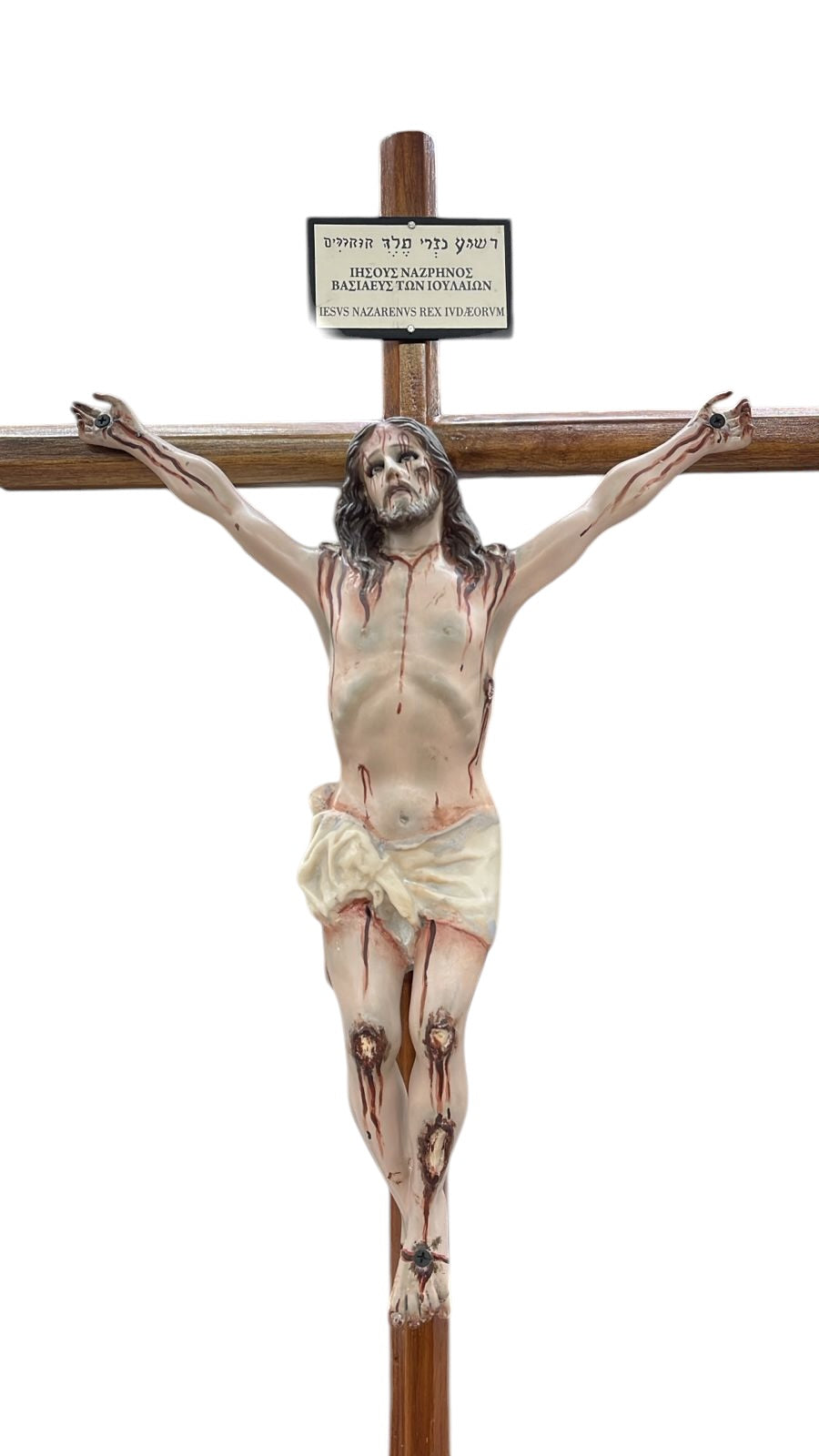 Cristo En Agonía De Base 95cm