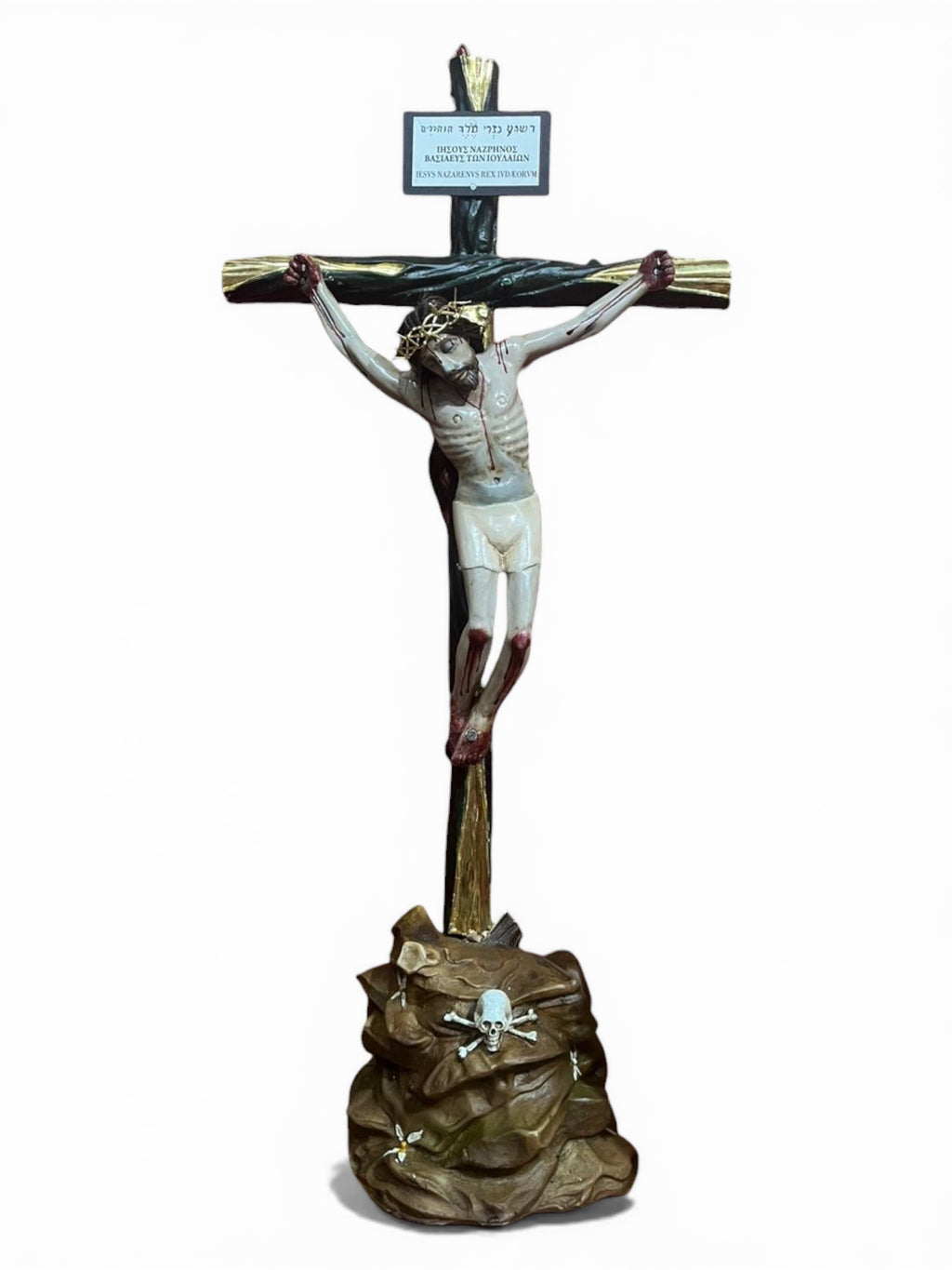 Cristo De Madera Tallado En Cedro Rojo 74cm