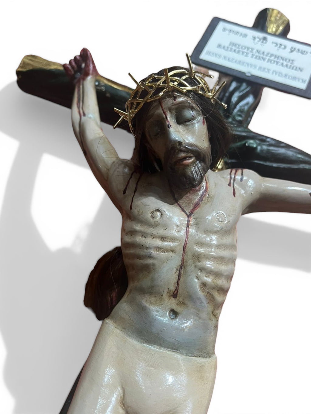 Cristo De Madera Tallado En Cedro Rojo 74cm