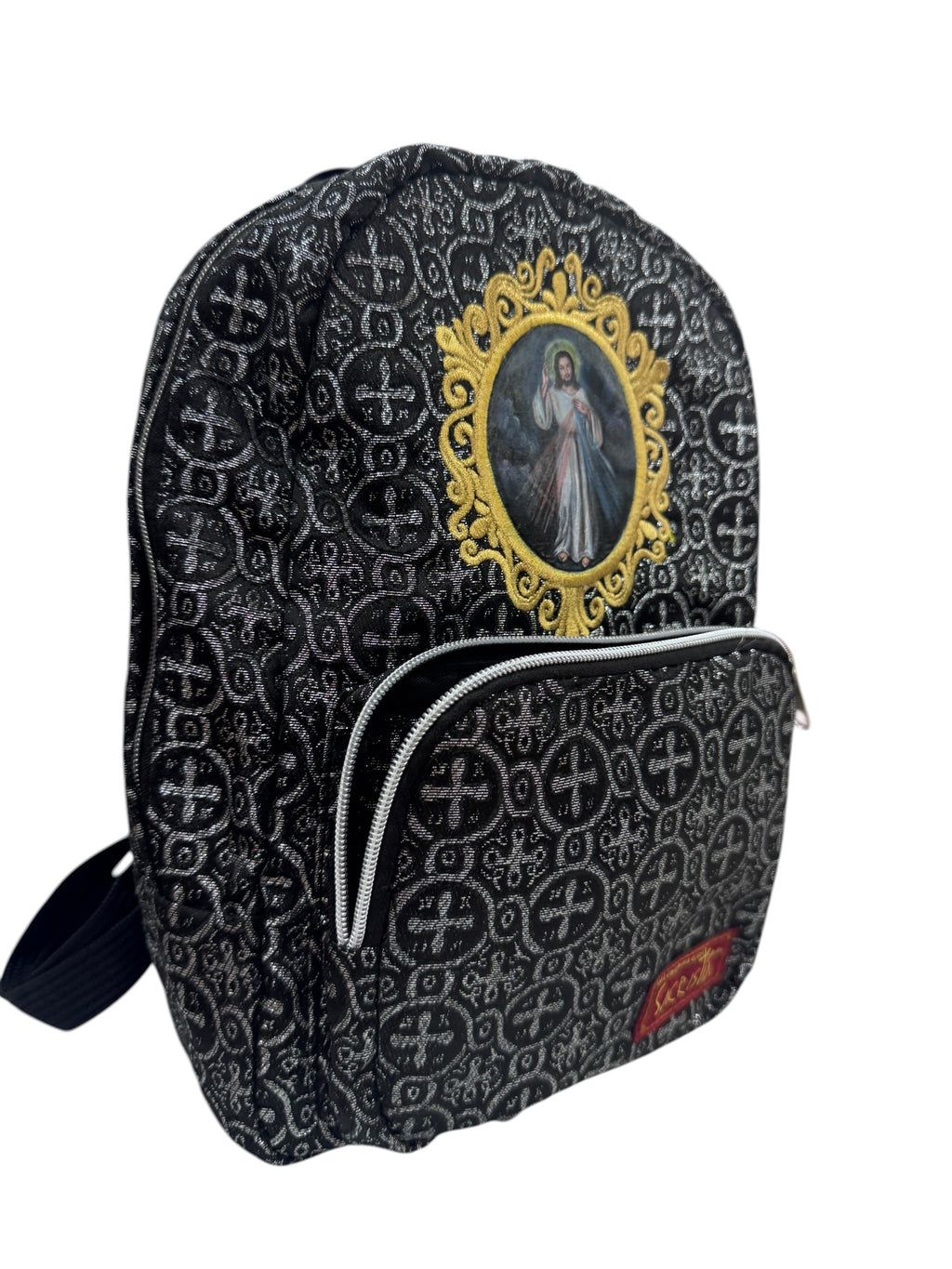 Mochila Mini Sacristía Bordada Con Escudo Señor de la Misericordia