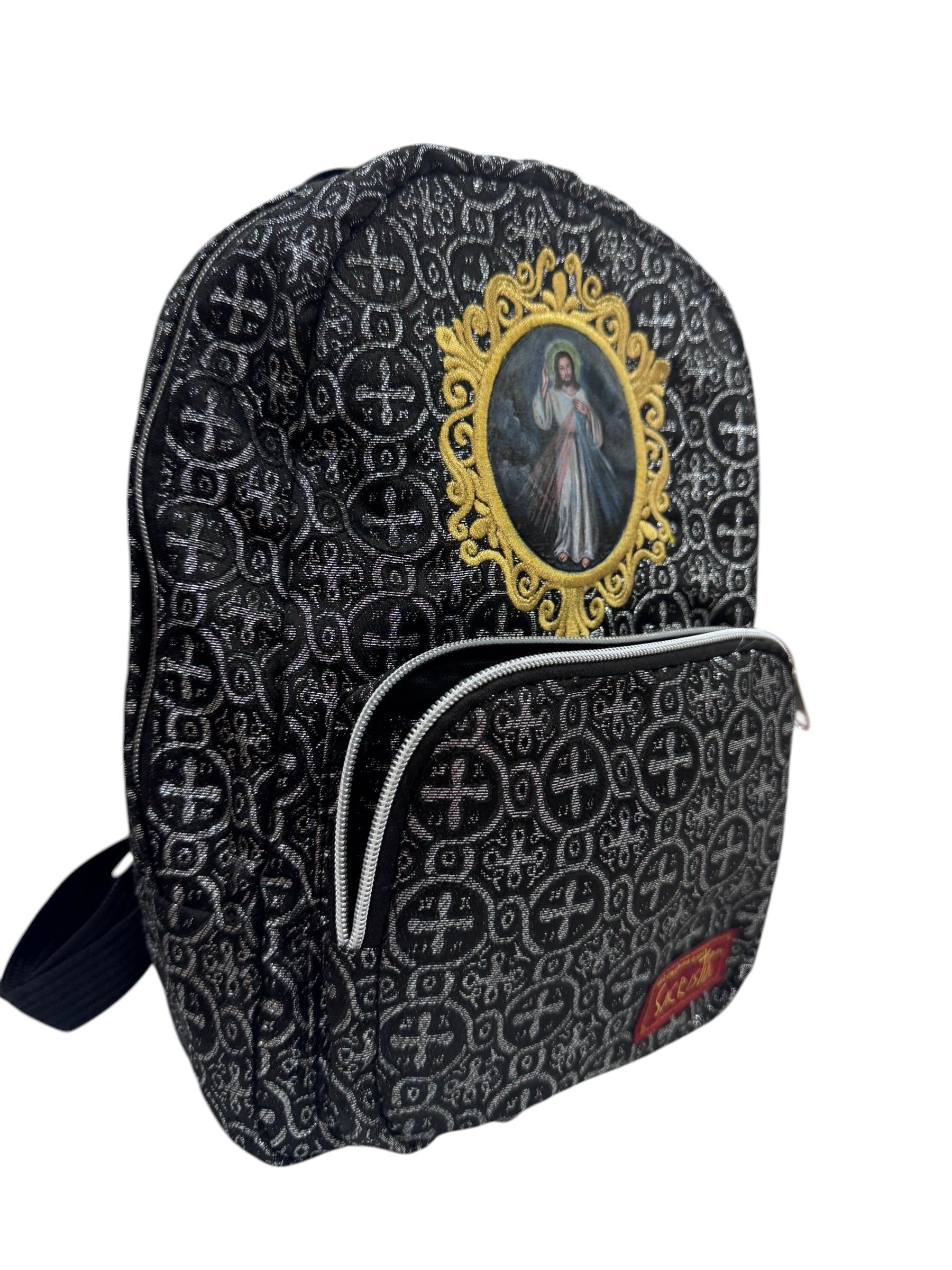 Mochila Mini Sacristía Bordada Con Escudo Señor de la Misericordia