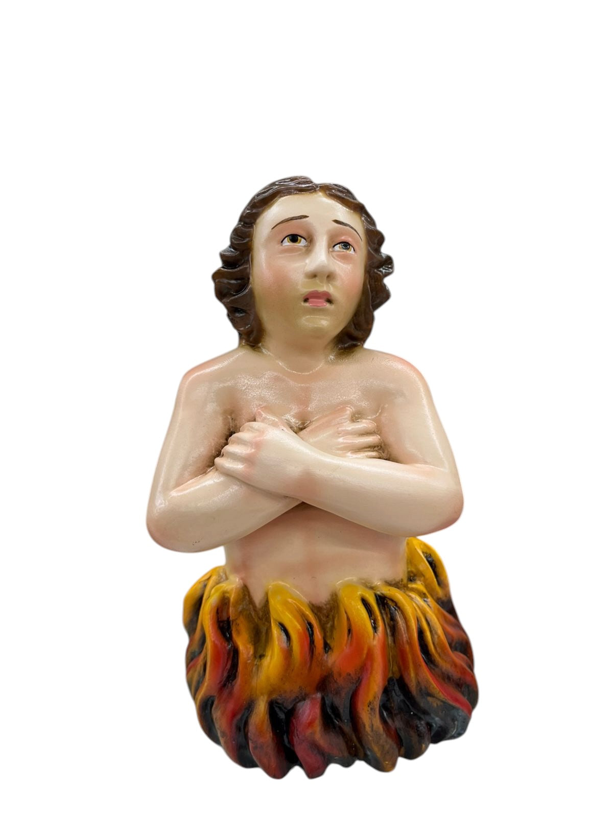 Set de tres animas del Purgatorio 19cm Anima