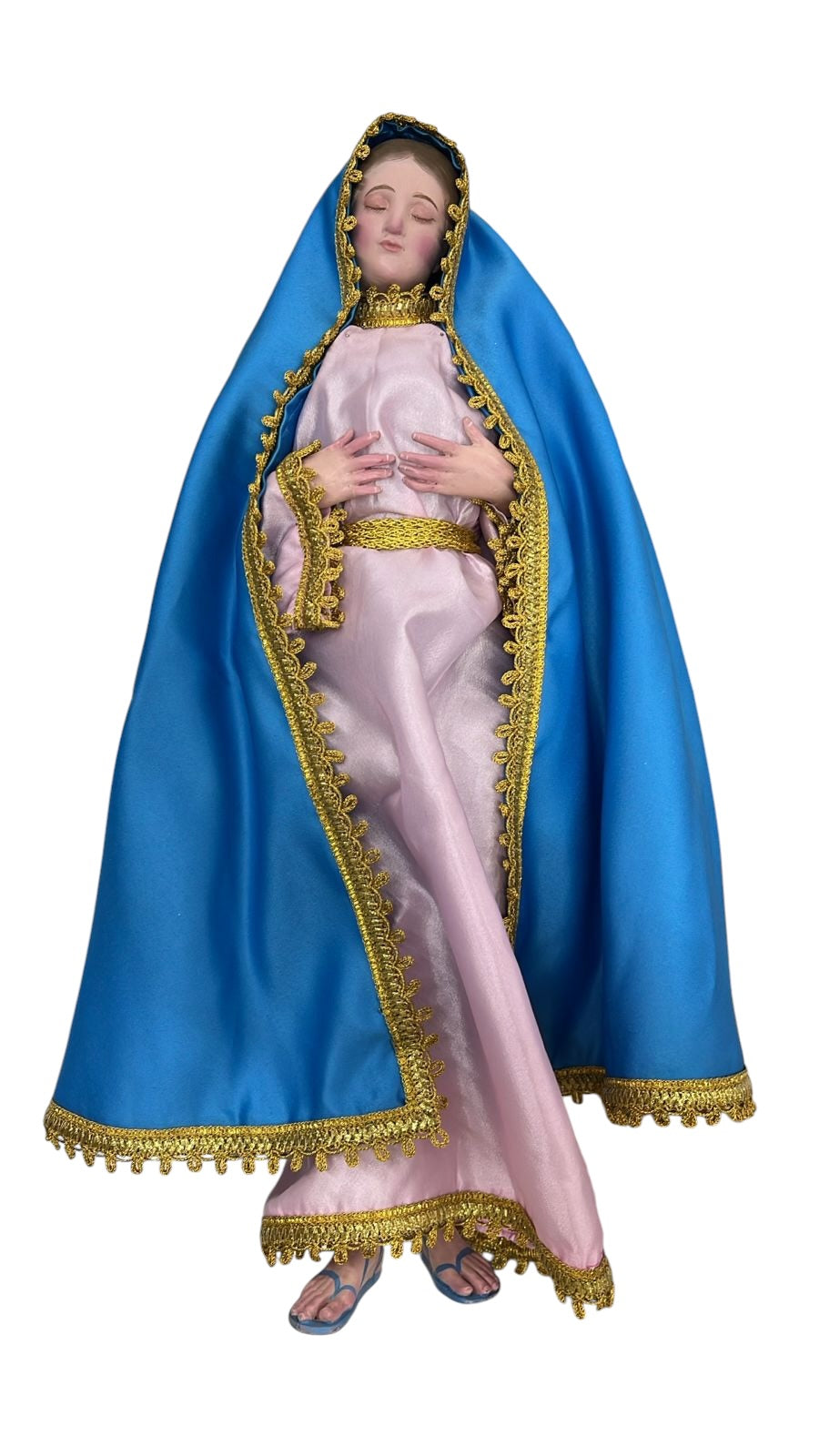 Virgen del tránsito o de Dormicion de María 43cm