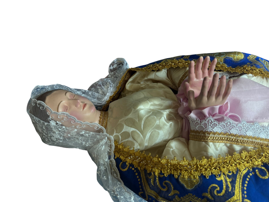 Virgen del tránsito o Dormicion de Maria 80cm
