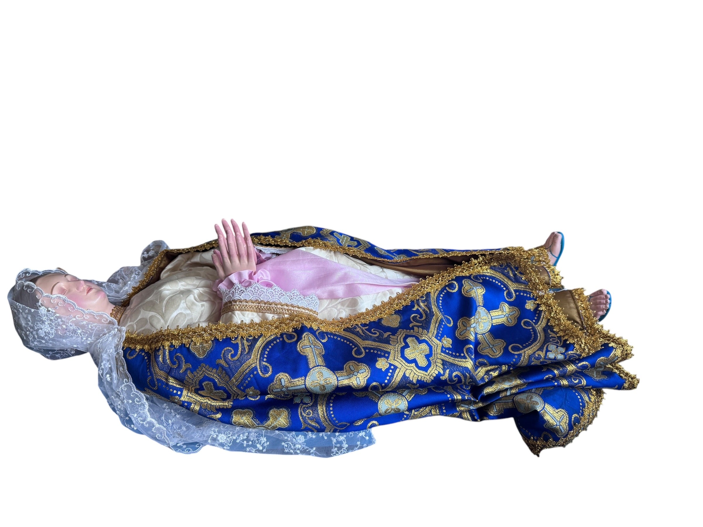 Virgen del tránsito o Dormicion de Maria 80cm