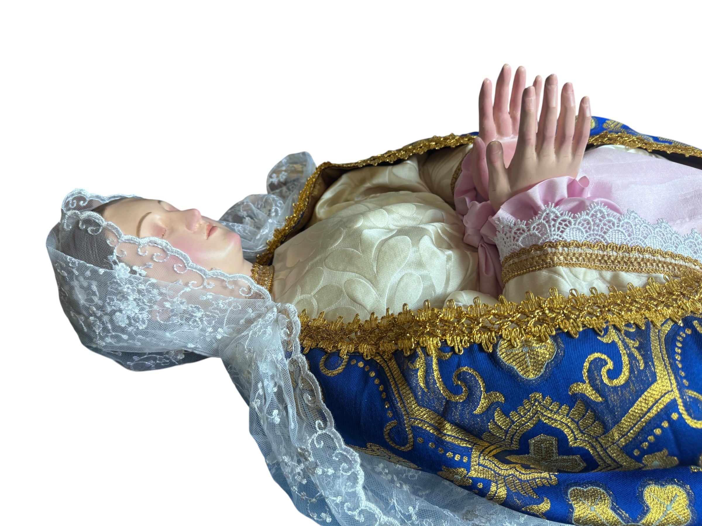 Virgen del tránsito o Dormicion de Maria 80cm