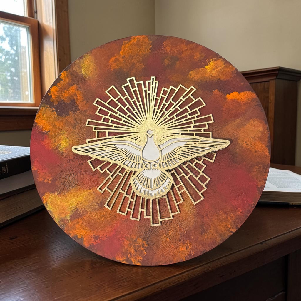 Espíritu Santo Madera 50cm