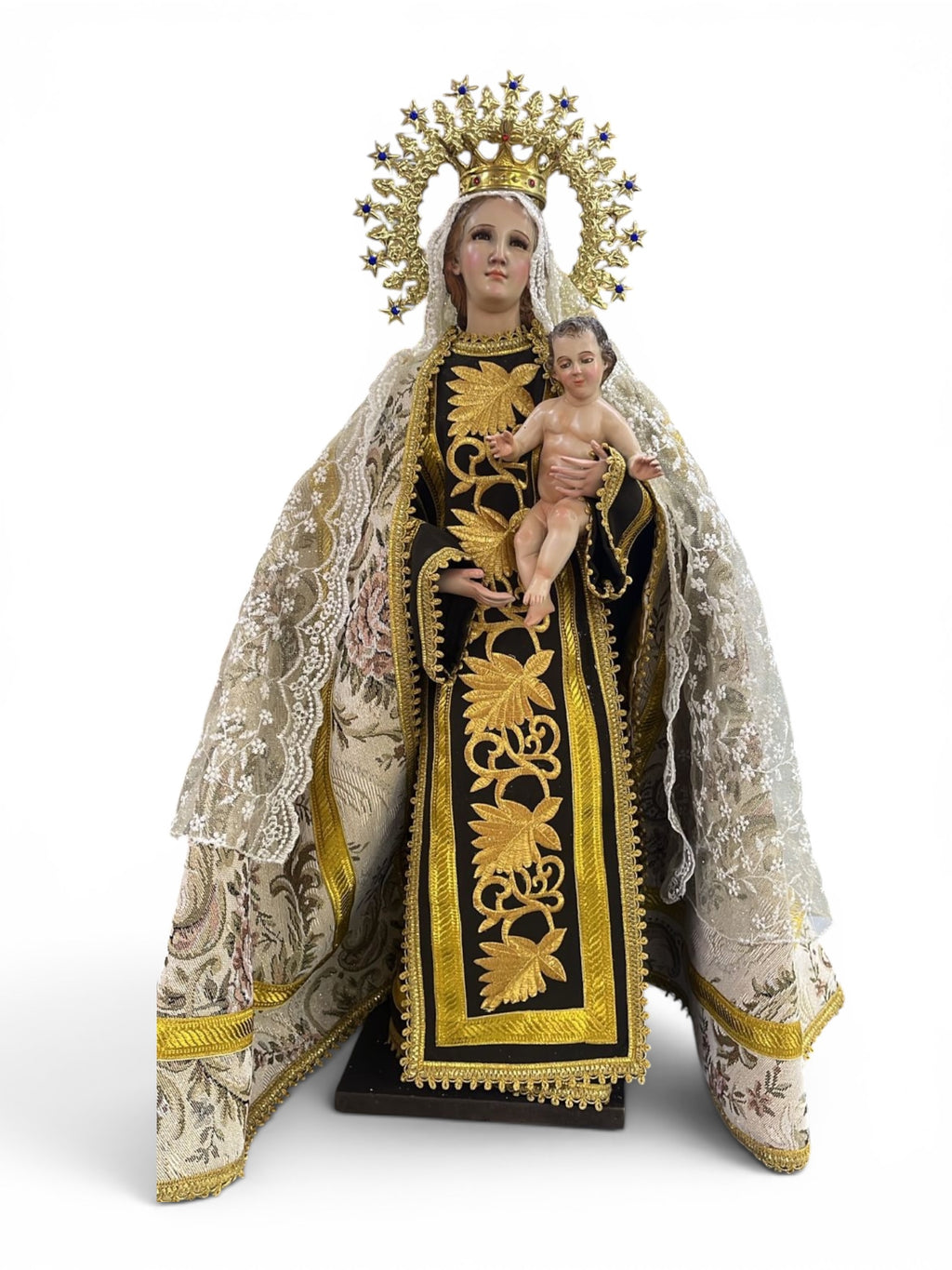 Virgen De La Carmen Con Accesorios 71cm