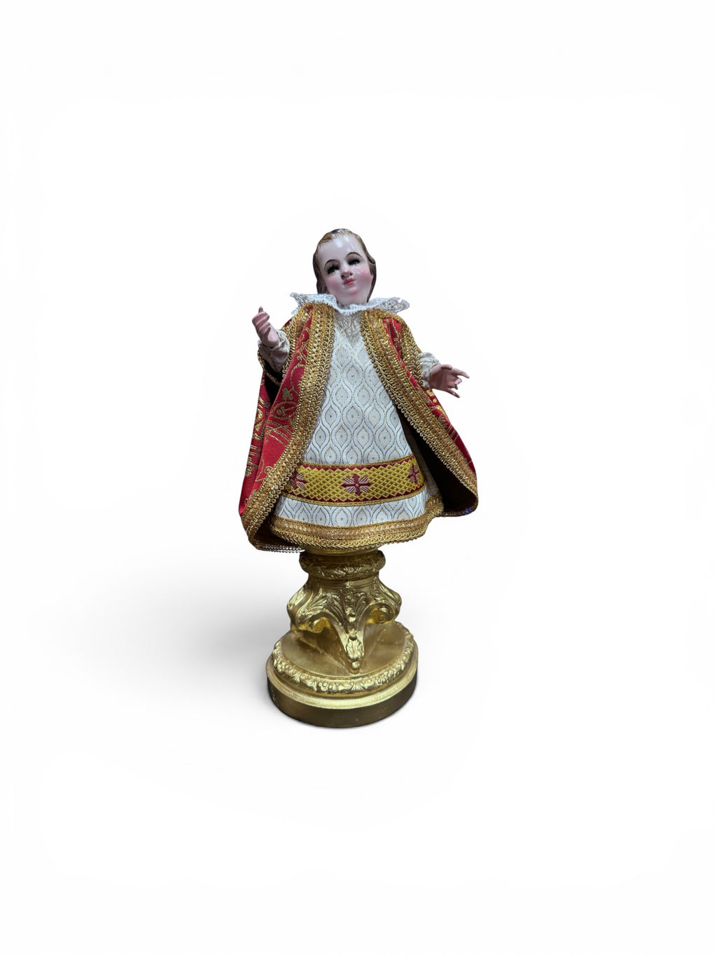 Niño Jesús De Pie 38cm Con Base Desmontable Con Vestimenta