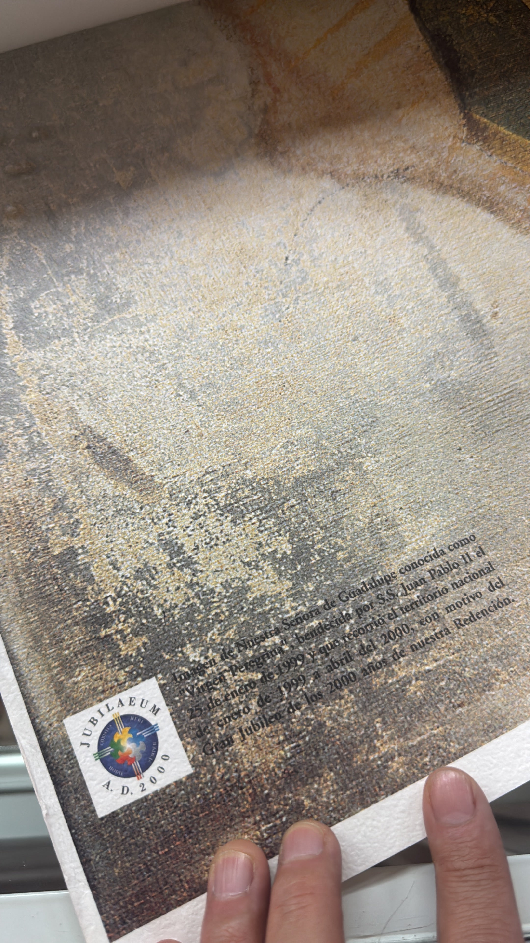 Litografía Virgen De Guadalupe Edición Peregrina  161x97cm