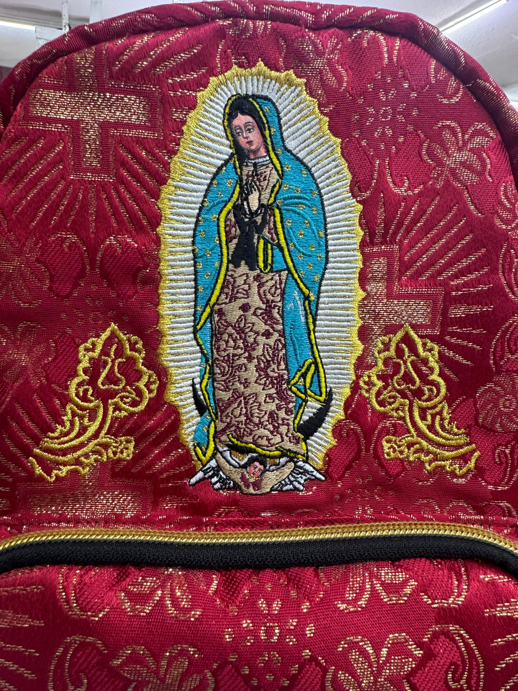 Sacrimochila Mini Brocado Guadalupe
