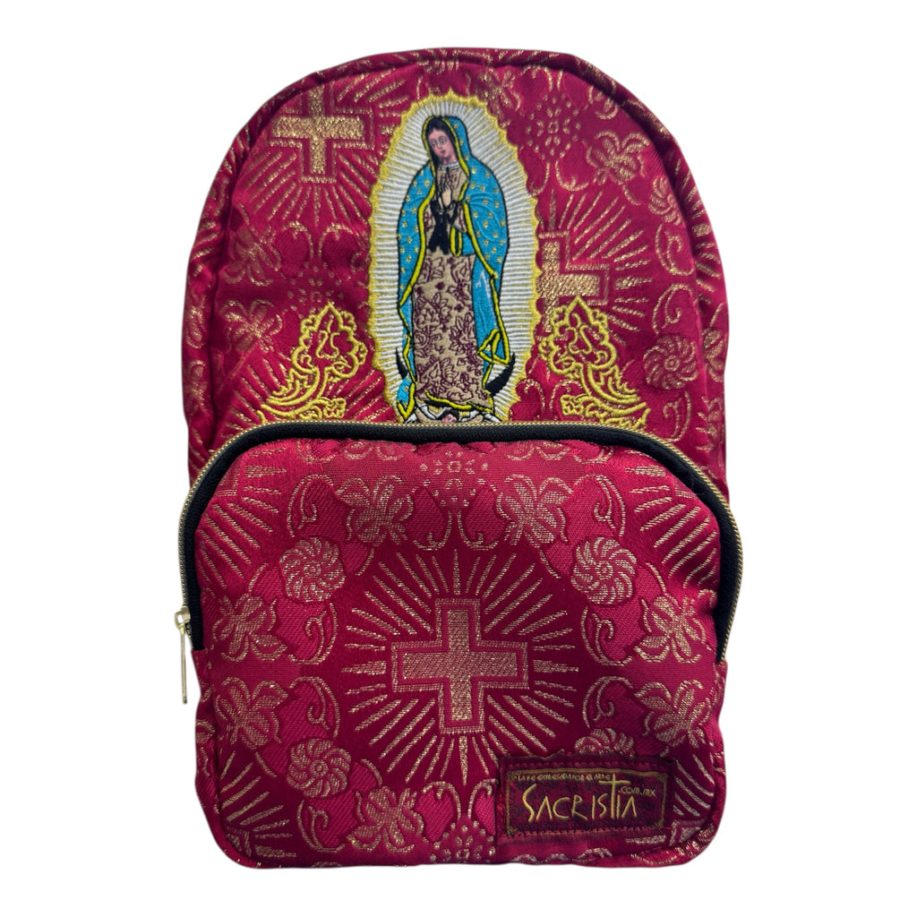 Sacrimochila Mini Brocado Guadalupe