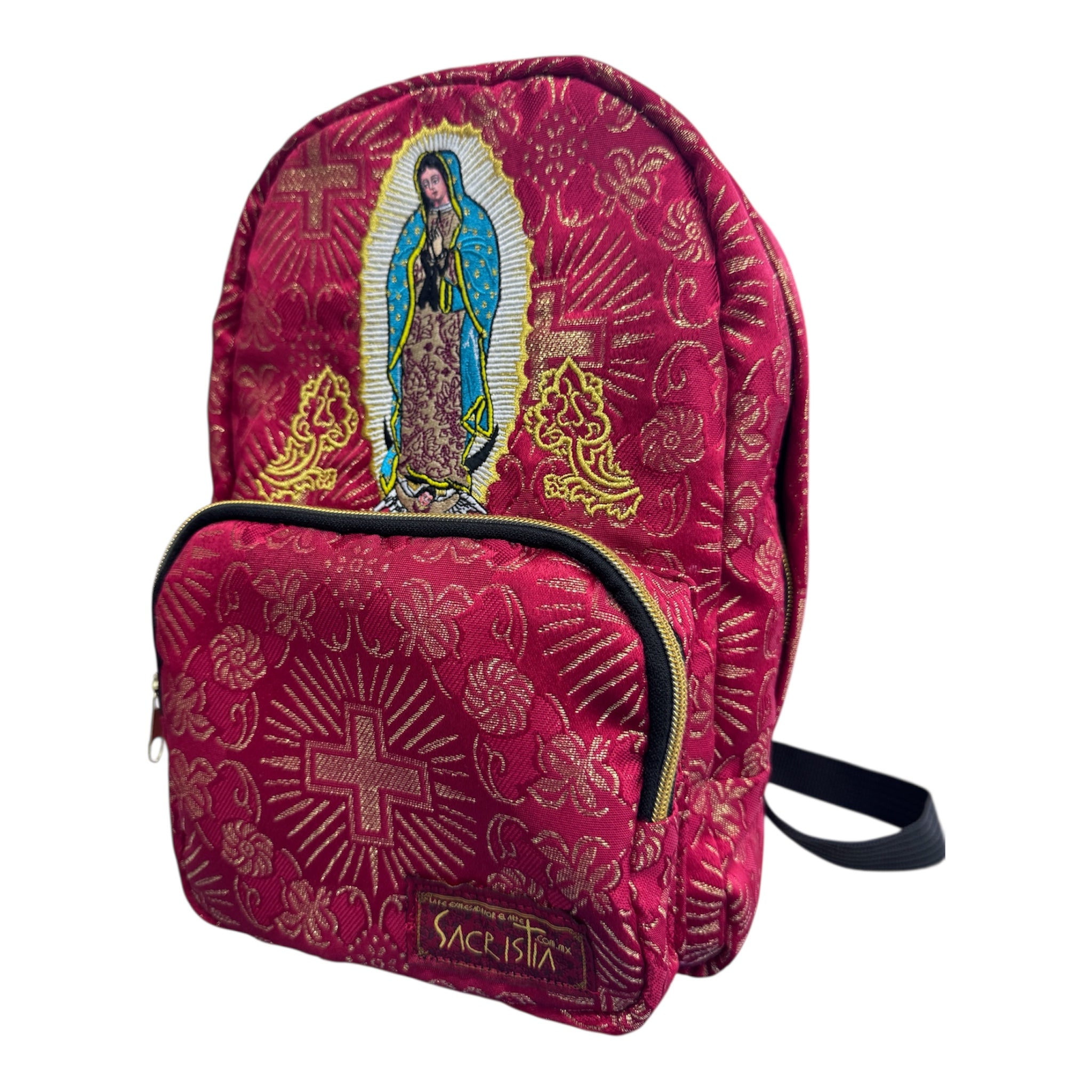 Sacrimochila Mini Brocado Guadalupe