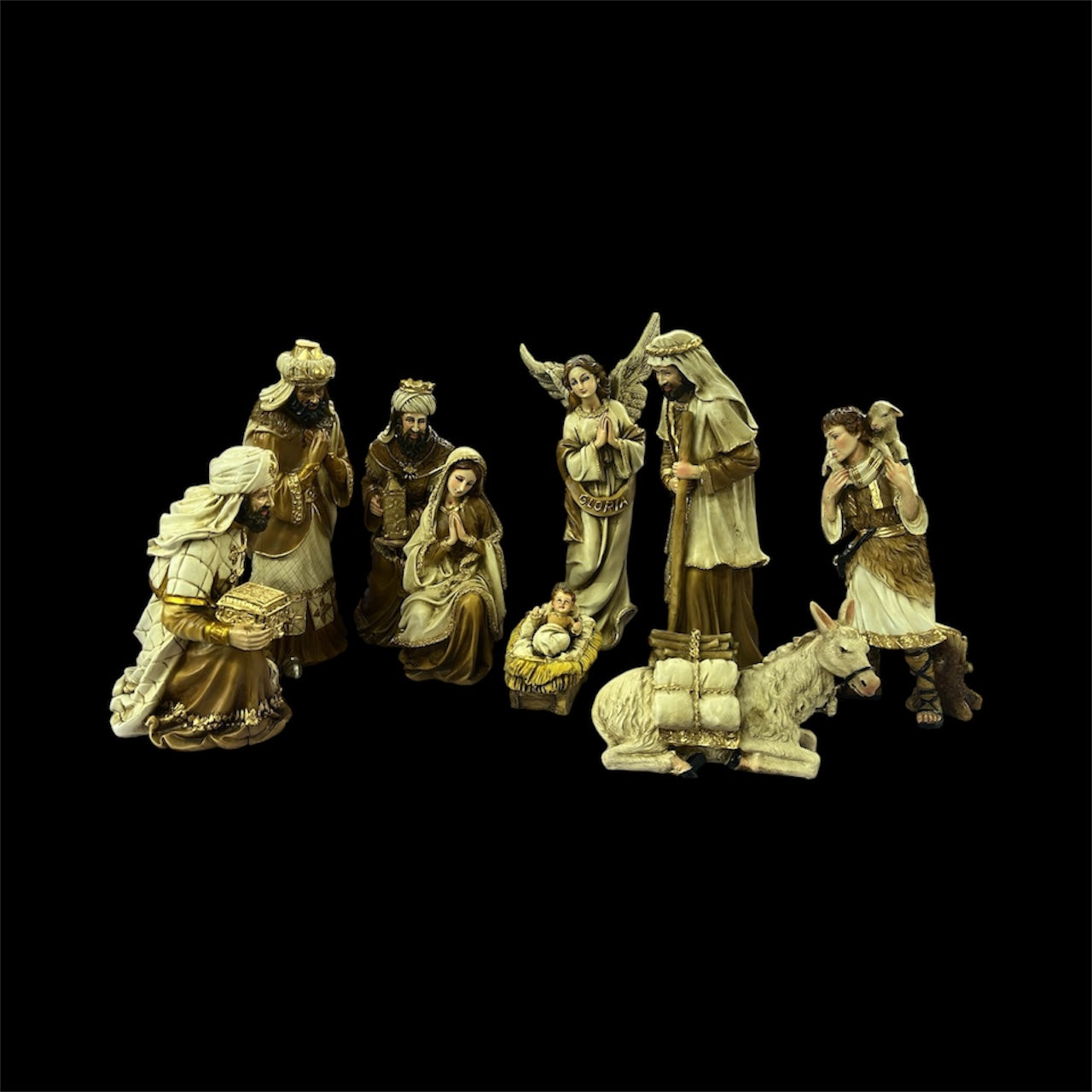 Nacimiento 11 Piezas 30cm  En Resina Hecho En Mexico