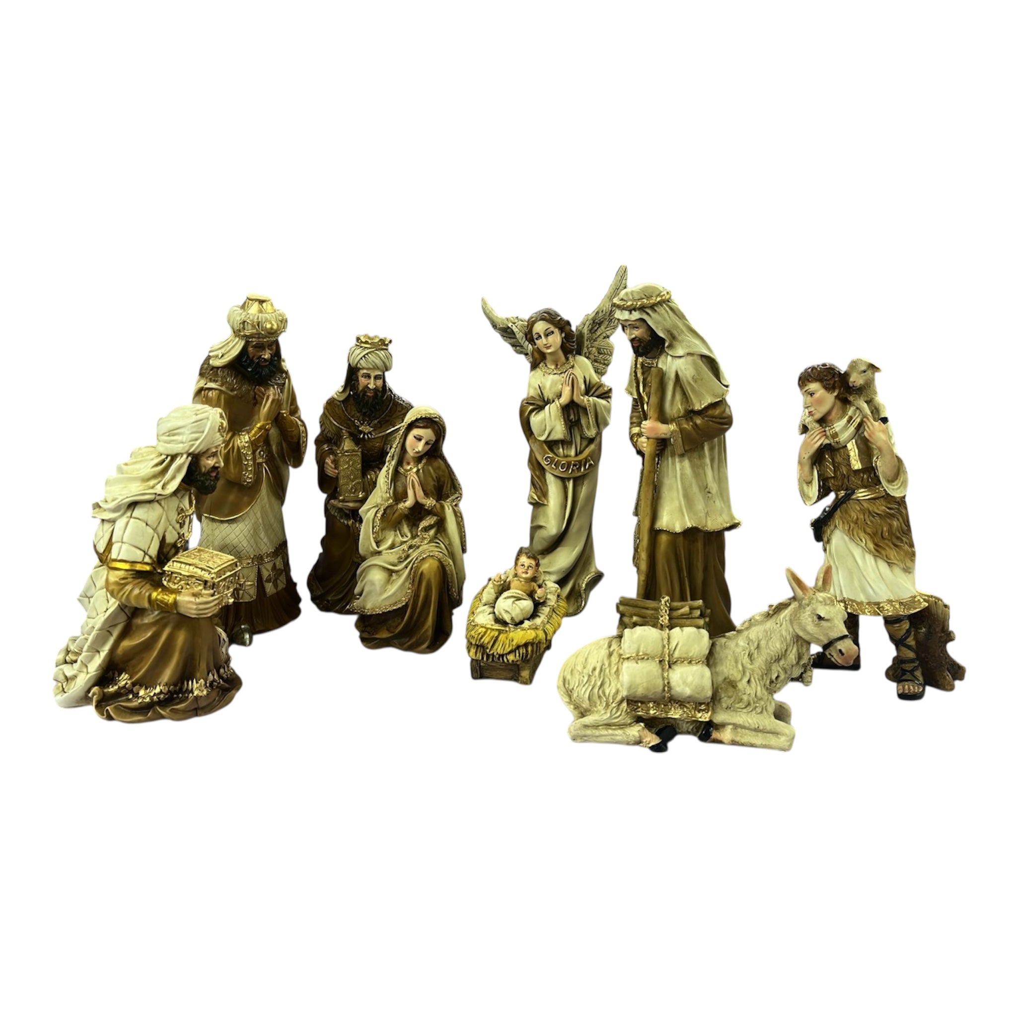 Nacimiento 11 Piezas 30cm  En Resina Hecho En Mexico