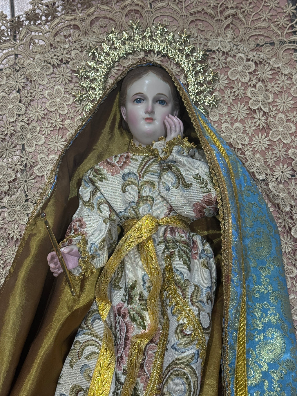 Divina Infantita Bruñida, Barroca Con Accesorios 58cm