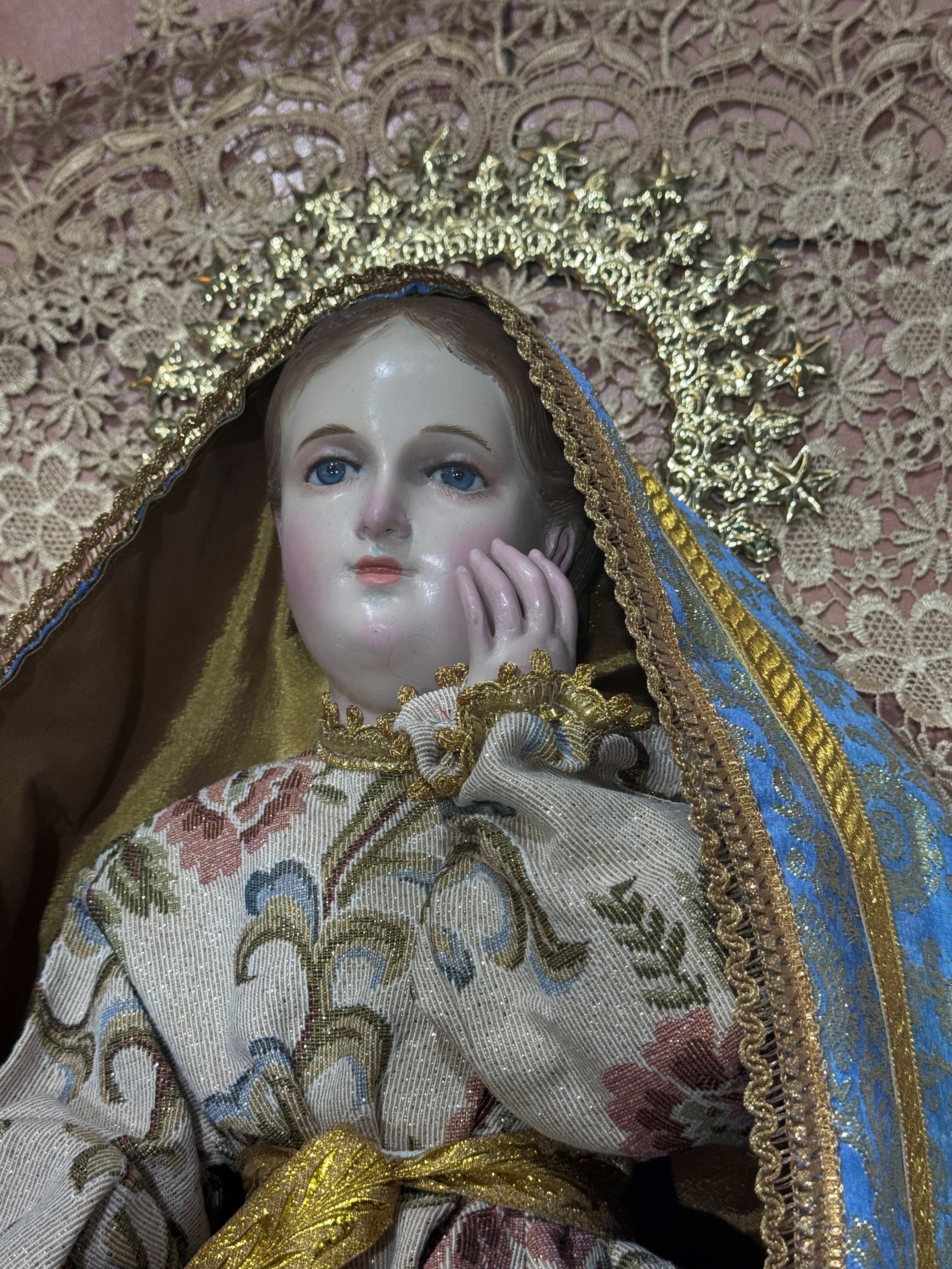 Divina Infantita Bruñida, Barroca Con Accesorios 58cm