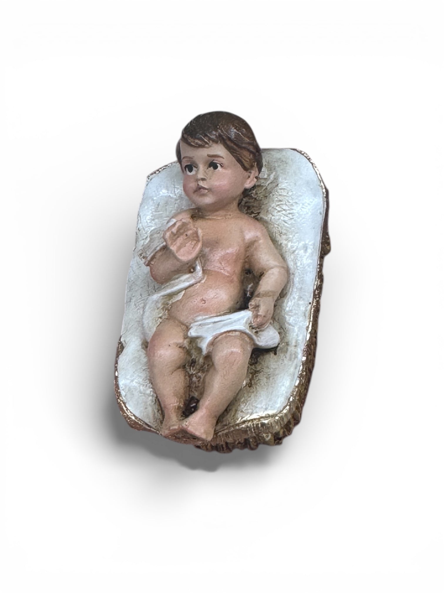 Niño Dios en cuna 6.5cm
