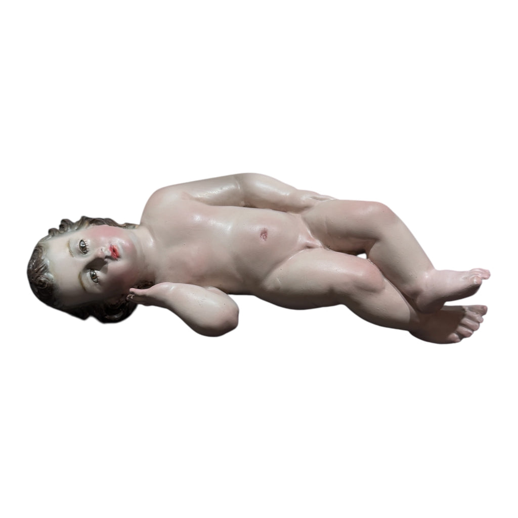 Niño Dios Talla En Madera Acabo Fino 20